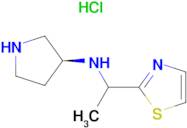 (S)-Pyrrolidin-3-yl-(1-thiazol-2-yl-ethyl)-amine hydrochloride