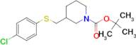 3-(4-Chloro-phenylsulfanylmethyl)-piperidine-1-carboxylic acid tert-butyl ester