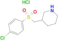 3-(4-Chloro-benzenesulfonylmethyl)-piperidine hydrochloride