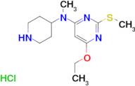 (6-Ethoxy-2-methylsulfanyl-pyrimidin-4-yl)-methyl-piperidin-4-yl-amine hydrochloride