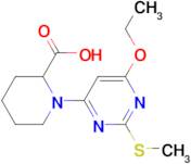 1-(6-Ethoxy-2-methylsulfanyl-pyrimidin-4-yl)-piperidine-2-carboxylic acid