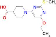 1-(6-Ethoxy-2-methylsulfanyl-pyrimidin-4-yl)-piperidine-4-carboxylic acid