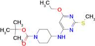 4-(6-Ethoxy-2-methylsulfanyl-pyrimidin-4-ylamino)-piperidine-1-carboxylic acid tert-butyl ester