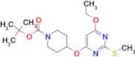 4-(6-Ethoxy-2-methylsulfanyl-pyrimidin-4-yloxy)-piperidine-1-carboxylic acid tert-butyl ester