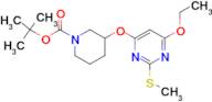 3-(6-Ethoxy-2-methylsulfanyl-pyrimidin-4-yloxy)-piperidine-1-carboxylic acid tert-butyl ester