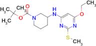 3-(6-Ethoxy-2-methylsulfanyl-pyrimidin-4-ylamino)-piperidine-1-carboxylic acid tert-butyl ester