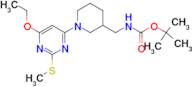 [1-(6-Ethoxy-2-methylsulfanyl-pyrimidin-4-yl)-piperidin-3-ylmethyl]-carbamic acid tert-butyl ester