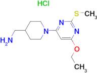 C-[1-(6-Ethoxy-2-methylsulfanyl-pyrimidin-4-yl)-piperidin-4-yl]-methylamine hydrochloride