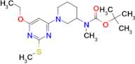 [1-(6-Ethoxy-2-methylsulfanyl-pyrimidin-4-yl)-piperidin-3-yl]-methyl-carbamic acid tert-butyl ester