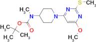 [1-(6-Methoxy-2-methylsulfanyl-pyrimidin-4-yl)-piperidin-4-yl]-methyl-carbamic acid tert-butyl e...