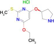 4-Ethoxy-2-methylsulfanyl-6-((S)-pyrrolidin-3-yloxy)-pyrimidine hydrochloride