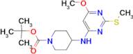 4-(6-Methoxy-2-methylsulfanyl-pyrimidin-4-ylamino)-piperidine-1-carboxylic acid tert-butyl ester