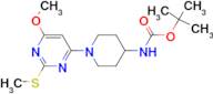 [1-(6-Methoxy-2-methylsulfanyl-pyrimidin-4-yl)-piperidin-4-yl]-carbamic acid tert-butyl ester