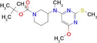 3-[(6-Methoxy-2-methylsulfanyl-pyrimidin-4-yl)-methyl-amino]-piperidine-1-carboxylic acid tert-but…