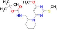 [1-(6-Methoxy-2-methylsulfanyl-pyrimidin-4-yl)-piperidin-2-ylmethyl]-carbamic acid tert-butyl ester