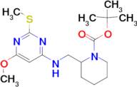 2-[(6-Methoxy-2-methylsulfanyl-pyrimidin-4-ylamino)-methyl]-piperidine-1-carboxylic acid tert-bu...