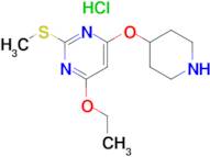 4-Ethoxy-2-methylsulfanyl-6-(piperidin-4-yloxy)-pyrimidine hydrochloride