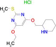 4-Ethoxy-2-methylsulfanyl-6-(piperidin-2-ylmethoxy)-pyrimidine hydrochloride