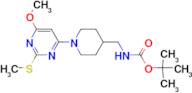 [1-(6-Methoxy-2-methylsulfanyl-pyrimidin-4-yl)-piperidin-4-ylmethyl]-carbamic acid tert-butyl ester