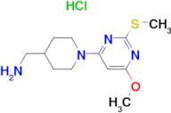 C-[1-(6-Methoxy-2-methylsulfanyl-pyrimidin-4-yl)-piperidin-4-yl]-methylamine hydrochloride