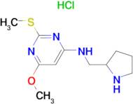 (6-Methoxy-2-methylsulfanyl-pyrimidin-4-yl)-pyrrolidin-2-ylmethyl-amine hydrochloride