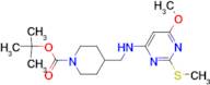 4-[(6-Methoxy-2-methylsulfanyl-pyrimidin-4-ylamino)-methyl]-piperidine-1-carboxylic acid tert-bu...