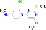 [1-(6-Methoxy-2-methylsulfanyl-pyrimidin-4-yl)-piperidin-4-yl]-methyl-amine hydrochloride