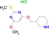 4-Methoxy-2-methylsulfanyl-6-(piperidin-3-ylmethoxy)-pyrimidine hydrochloride