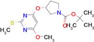 (R)-3-(6-Methoxy-2-methylsulfanyl-pyrimidin-4-yloxy)-pyrrolidine-1-carboxylic acid tert-butyl ester