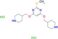 2-Methylsulfanyl-4,6-bis-(piperidin-4-ylmethoxy)-pyrimidine dihydrochloride