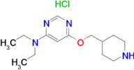 Diethyl-[6-(piperidin-4-ylmethoxy)-pyrimidin-4-yl]-amine hydrochloride