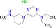 Diethyl-[6-(3-methylamino-piperidin-1-yl)-pyrimidin-4-yl]-amine hydrochloride