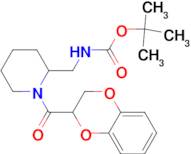 [1-(2,3-Dihydro-benzo[1,4]dioxine-2-carbonyl)-piperidin-2-ylmethyl]-carbamic acid tert-butyl ester