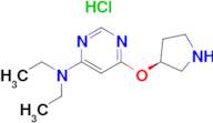 Diethyl-[6-((S)-pyrrolidin-3-yloxy)-pyrimidin-4-yl]-amine hydrochloride