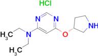 Diethyl-[6-((R)-pyrrolidin-3-yloxy)-pyrimidin-4-yl]-amine hydrochloride