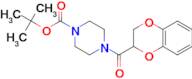 4-(2,3,4a,8a-Tetrahydro-benzo[1,4]dioxine-2-carbonyl)-piperazine-1-carboxylic acid tert-butyl ester