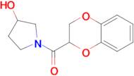 (3-Hydroxy-pyrrolidin-1-yl)-(2,3,4a,8a-tetrahydro-benzo[1,4]dioxin-2-yl)-methanone