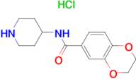 2,3-Dihydro-benzo[1,4]dioxine-6-carboxylic acid piperidin-4-ylamide hydrochloride