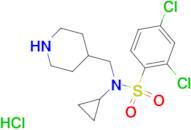 2,4-Dichloro-N-cyclopropyl-N-piperidin-4-ylmethyl-benzenesulfonamide hydrochloride