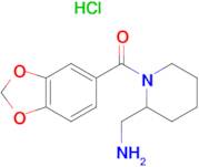 (2-Aminomethyl-piperidin-1-yl)-benzo[1,3]dioxol-5-yl-methanone hydrochloride