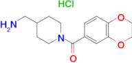 (4-Aminomethyl-piperidin-1-yl)-(2,3-dihydro-benzo[1,4]dioxin-6-yl)-methanone hydrochloride