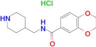 2,3-Dihydro-benzo[1,4]dioxine-6-carboxylic acid (piperidin-4-ylmethyl)-amide hydrochloride