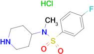 4-Fluoro-N-methyl-N-piperidin-4-yl-benzenesulfonamide hydrochloride