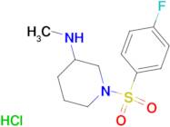 [1-(4-Fluoro-benzenesulfonyl)-piperidin-3-yl]-methyl-amine hydrochloride