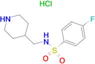 4-Fluoro-N-piperidin-4-ylmethyl-benzenesulfonamide hydrochloride