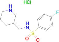 4-Fluoro-N-piperidin-3-ylmethyl-benzenesulfonamide hydrochloride