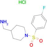 C-[1-(4-Fluoro-benzenesulfonyl)-piperidin-4-yl]-methylamine hydrochloride