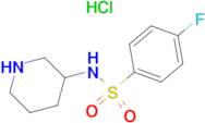 4-Fluoro-N-piperidin-3-yl-benzenesulfonamide hydrochloride