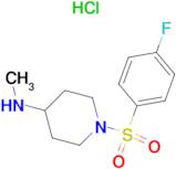 [1-(4-Fluoro-benzenesulfonyl)-piperidin-4-yl]-methyl-amine hydrochloride