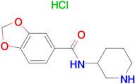 Benzo[1,3]dioxole-5-carboxylic acid piperidin-3-ylamide hydrochloride